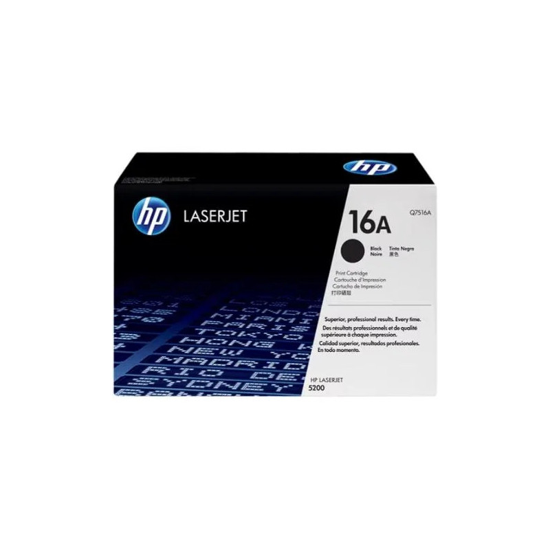 Toner 16a 5200 preto (q7516a) Toner 16a 5200 preto (q7516a)