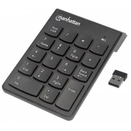 Teclado numerico wireless preto