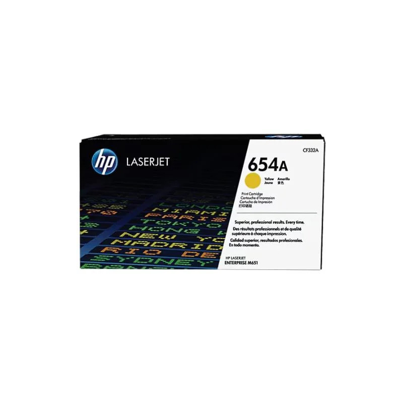 Toner 654a m651 amarelo (cf332a) Toner 654a m651 amarelo (cf332a)
