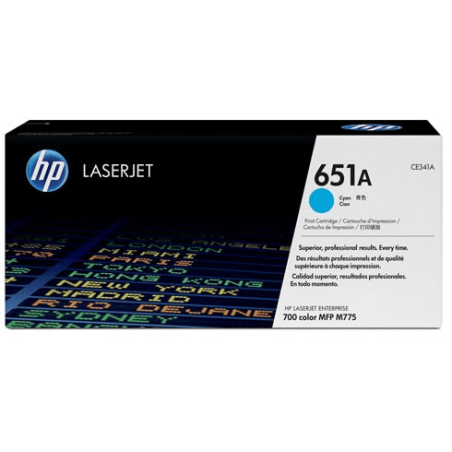Toner 651a mfp775 ciano (ce341a)