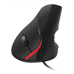 Rato ergonómico vertical 1000 dpi preto