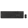 Teclado com fio + rato com fio multimédia