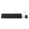 Teclado com fio + rato com fio multimédia