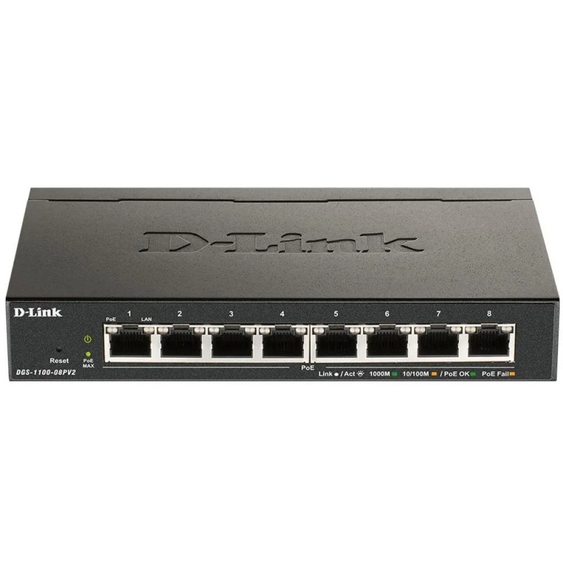 Switch de 8 Portas Smart 10/100/1000 Poe 64w Power Budget Switch de 8 Portas Smart 10/100/1000 Poe 64w Power Budget