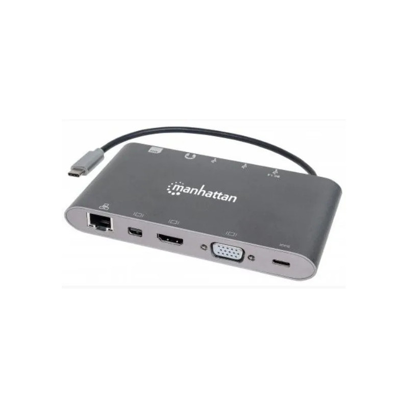 Docking Station Usb Tipo-C Para Hdmi /Vga/Mini Displayport/ Rj-45/ Usb 3.0 Tipo A/ Usb Tipo-C / Sd Docking Station Usb Tipo-C Para Hdmi /Vga/Mini Displayport/ Rj-45/ Usb 3.0 Tipo A/ Usb Tipo-C / Sd