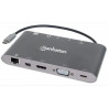 Docking Station Usb Tipo-C Para Hdmi /Vga/Mini Displayport/ Rj-45/ Usb 3.0 Tipo A/ Usb Tipo-C / Sd