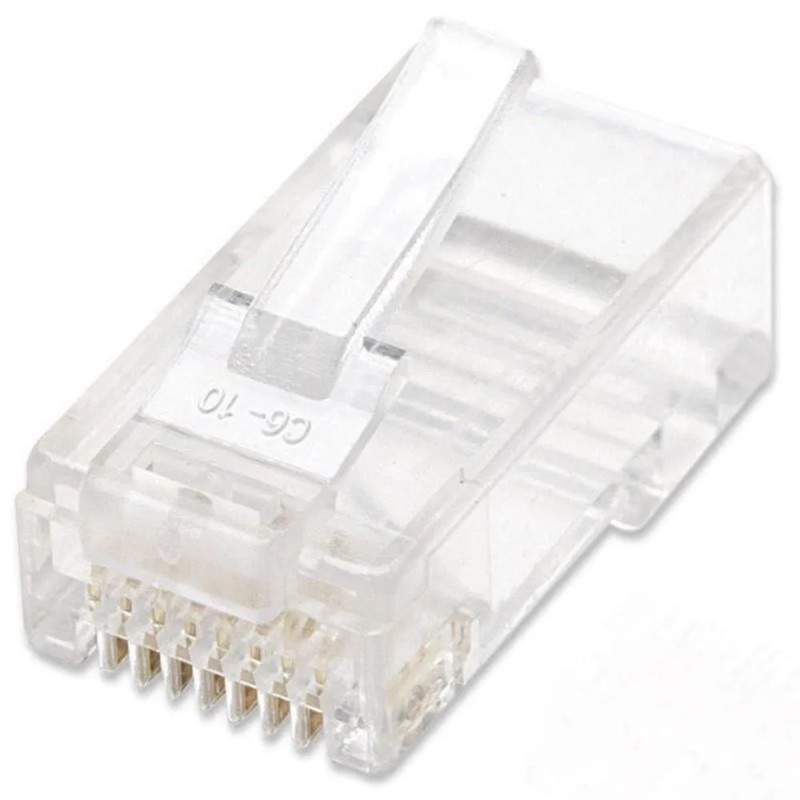 Conectores cat6 rj45 100un Conectores cat6 rj45 100un