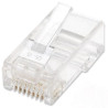 Conectores cat6 rj45 100un