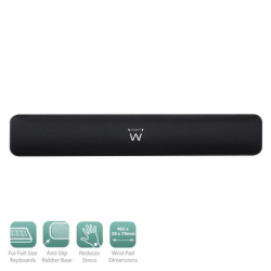 Apoio de pulsos para teclado ergonomico preto