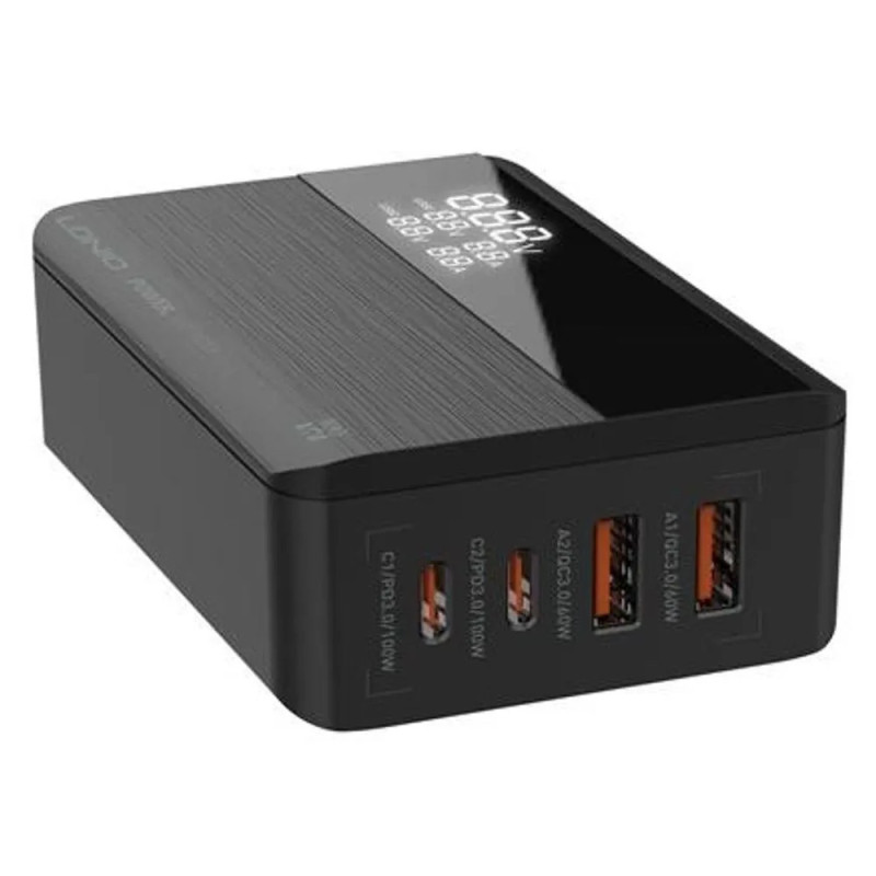 Carregador 100w 2Usb-a 2usb-c LED Display Fast Charger Carregador 100w 2Usb-a 2usb-c LED Display Fast Charger