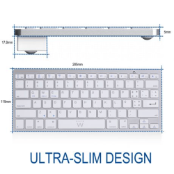 Teclado BT Ultra Slim cinzento