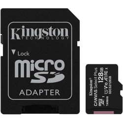 Cartão de Memória Micro SD 128GB CL10 SDXC 100R Com Adaptador