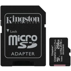 Cartão de Memória Micro Sd 256GB Cl10 Sdxc 100r Com Adaptador