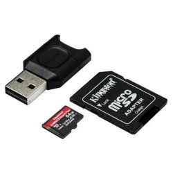 Cartão De Memória Micro Sd 64GB Cl10 React Plus + Adaptador
